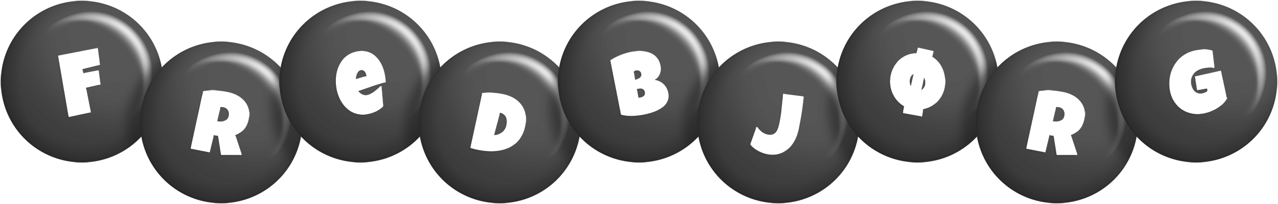 Fredbjørg candy-black logo