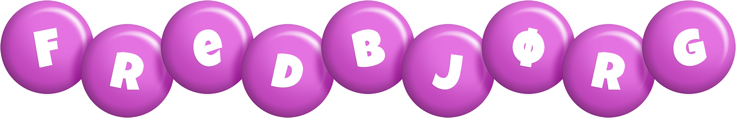 Fredbjørg candy-purple logo