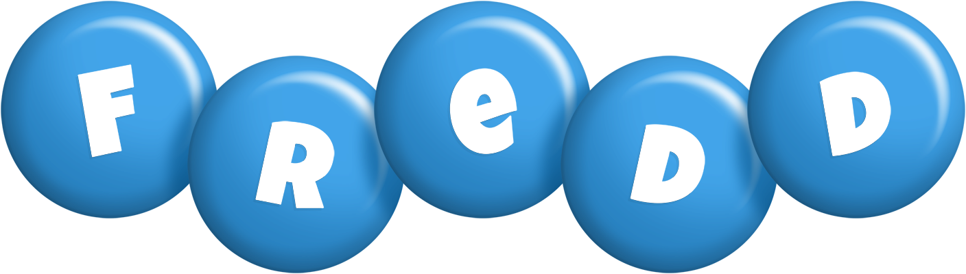 Fredd candy-blue logo