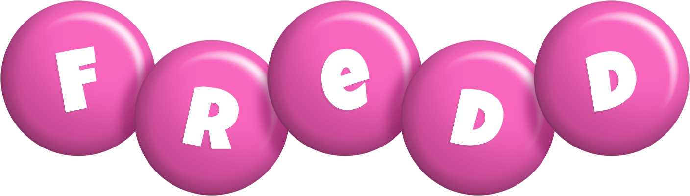 Fredd candy-pink logo