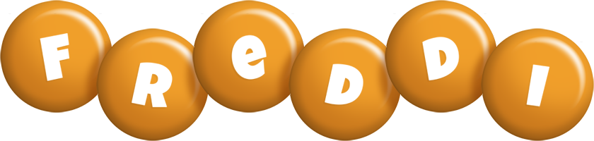 Freddi candy-orange logo