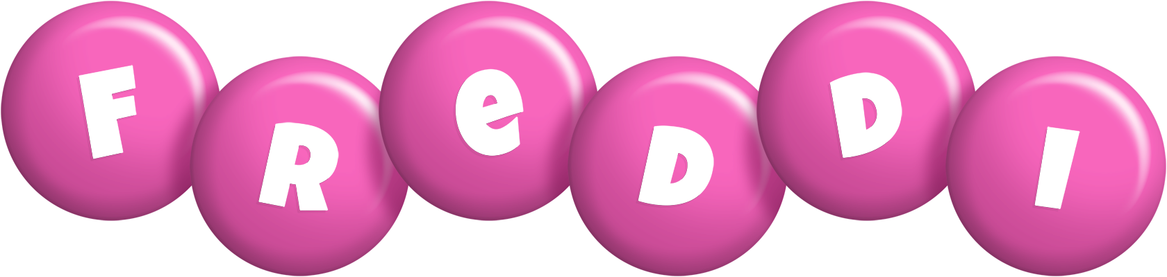 Freddi candy-pink logo