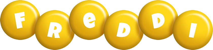 Freddi candy-yellow logo