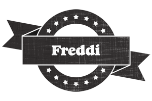 Freddi grunge logo