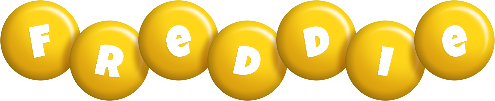 Freddie candy-yellow logo