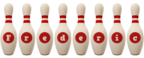 Frederic bowling-pin logo