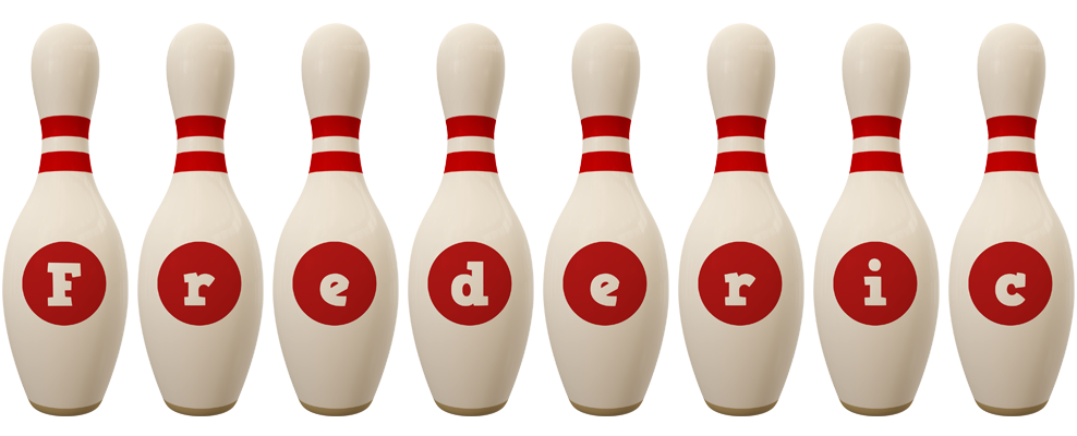 Frederic bowling-pin logo