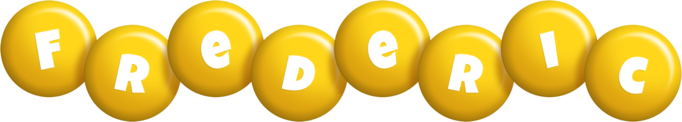 Frederic candy-yellow logo