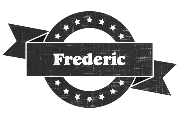 Frederic grunge logo