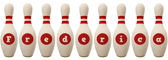 Frederica bowling-pin logo