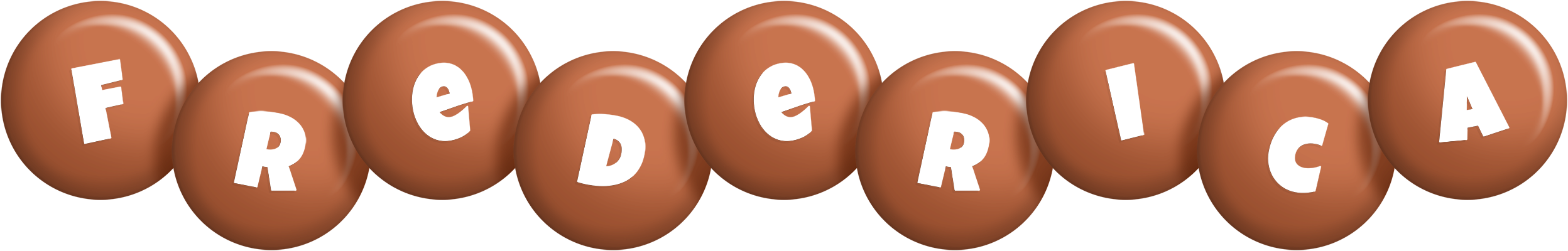 Frederica candy-brown logo