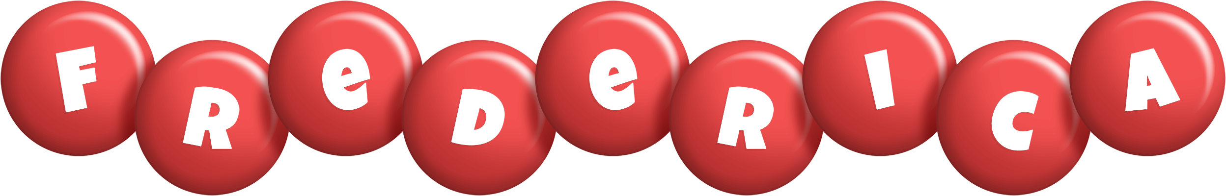 Frederica candy-red logo