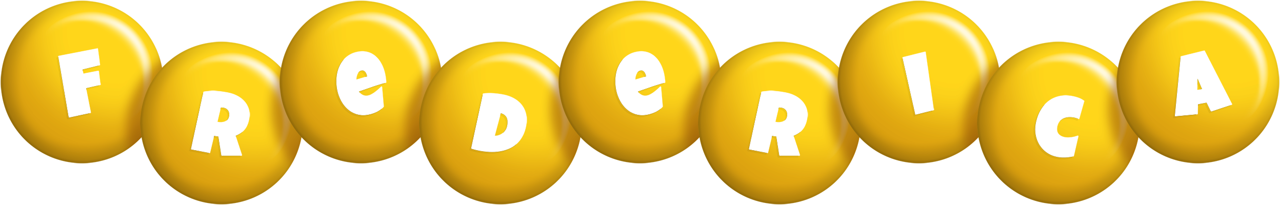 Frederica candy-yellow logo