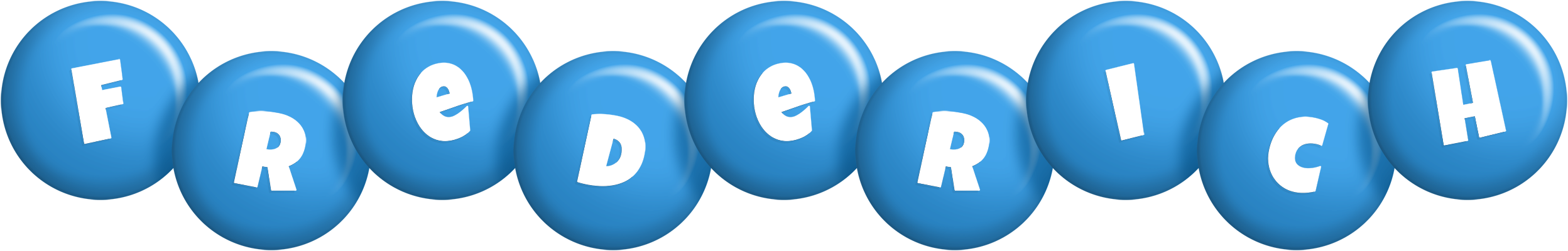 Frederich candy-blue logo