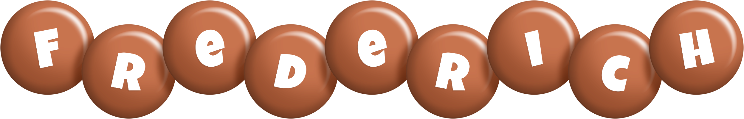 Frederich candy-brown logo
