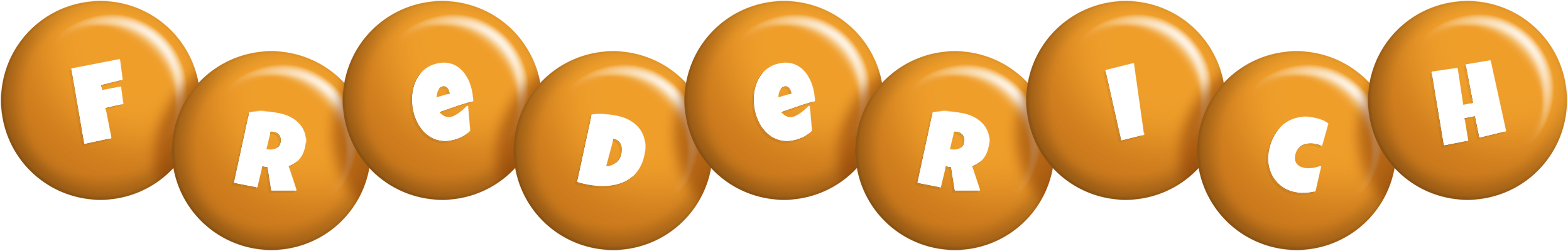 Frederich candy-orange logo
