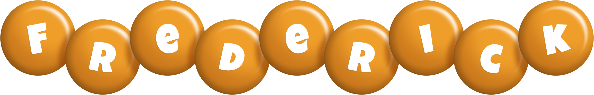 Frederick candy-orange logo