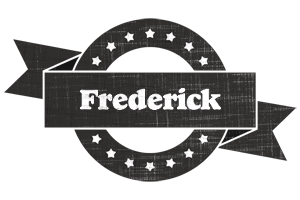 Frederick grunge logo