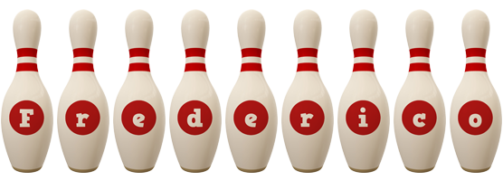 Frederico bowling-pin logo