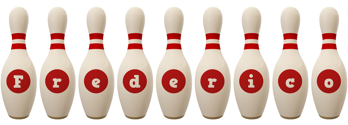 Frederico bowling-pin logo