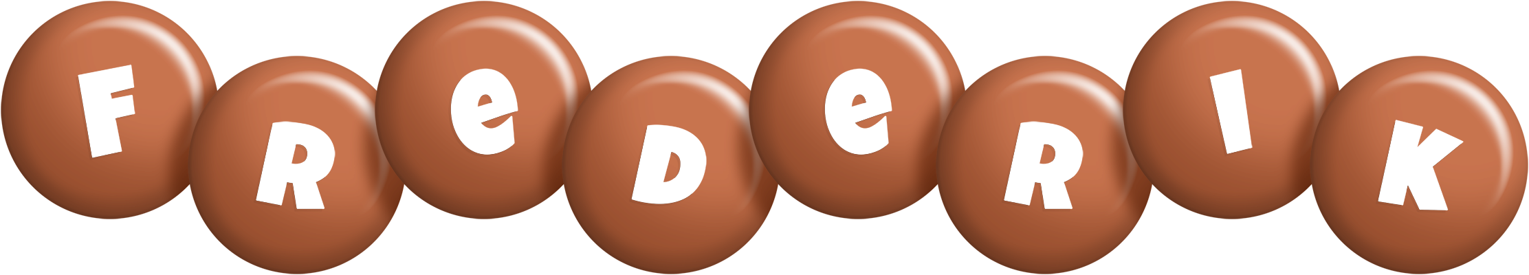 Frederik candy-brown logo