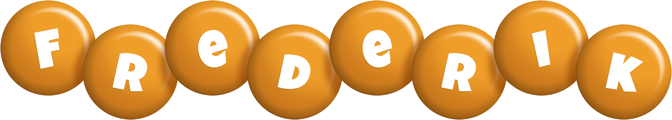 Frederik candy-orange logo