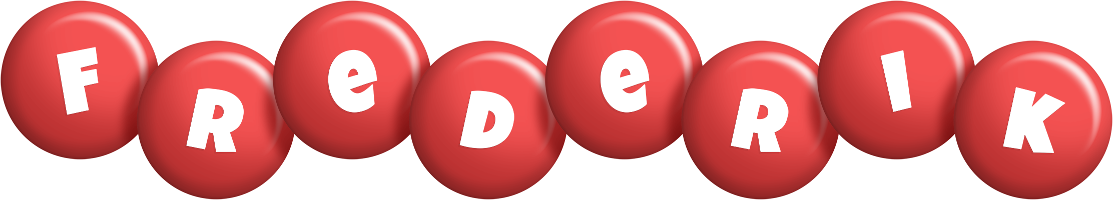 Frederik candy-red logo