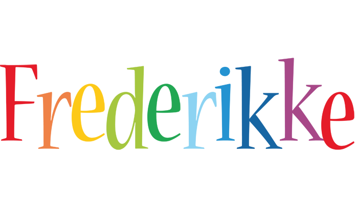 Frederikke birthday logo