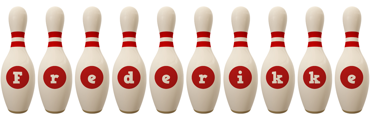 Frederikke bowling-pin logo