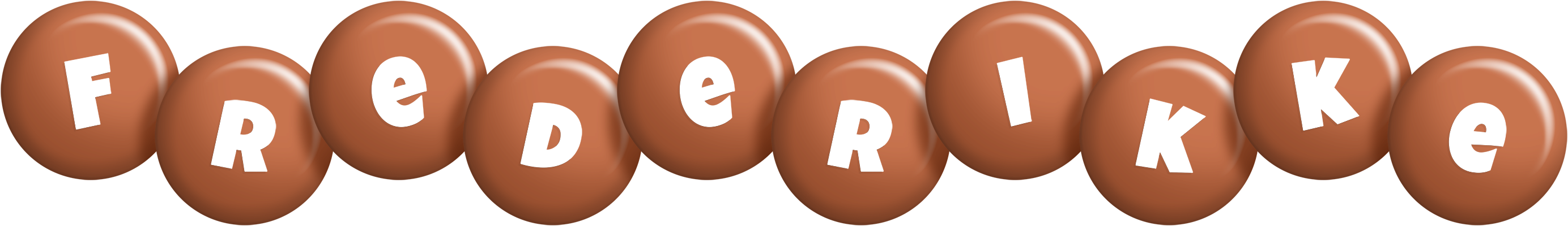 Frederikke candy-brown logo