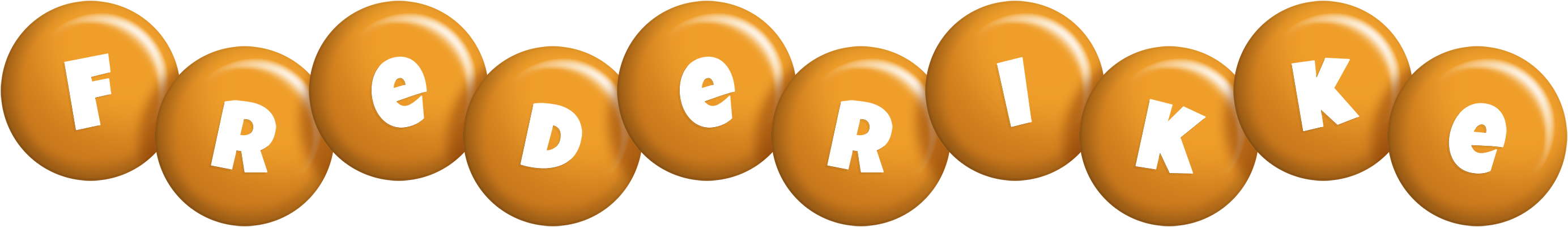 Frederikke candy-orange logo