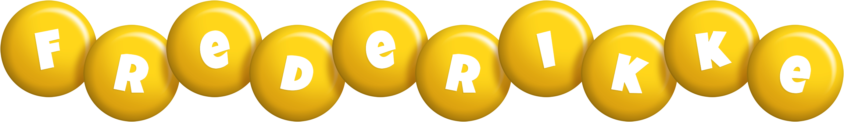 Frederikke candy-yellow logo