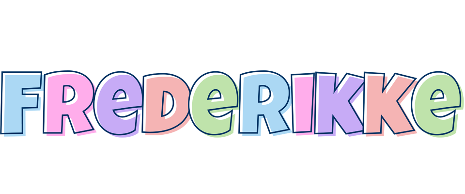 Frederikke pastel logo