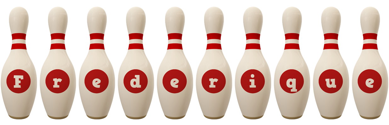 Frederique bowling-pin logo