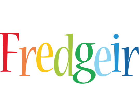 Fredgeir birthday logo