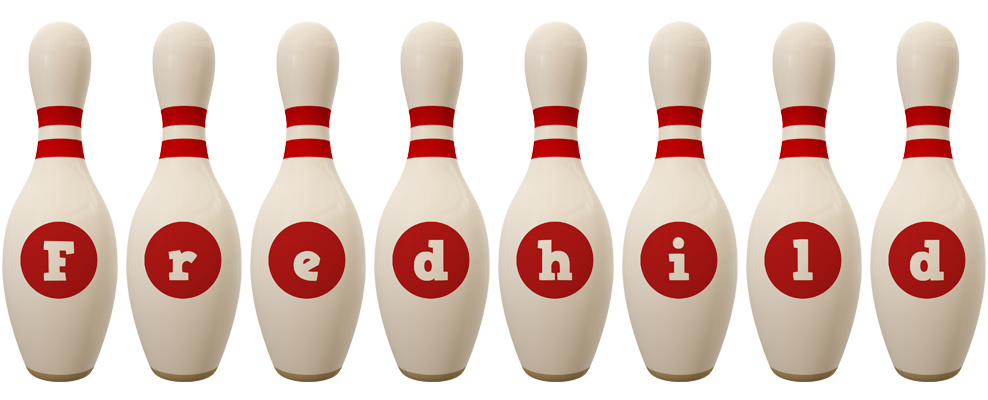 Fredhild bowling-pin logo