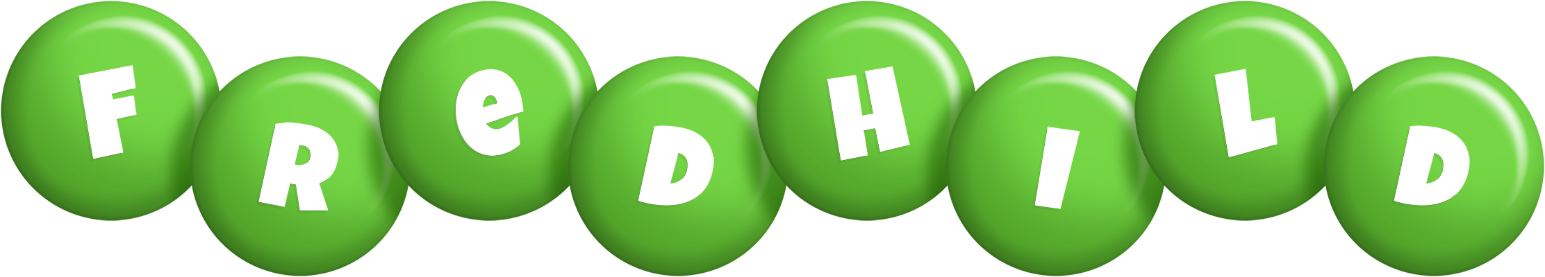 Fredhild candy-green logo