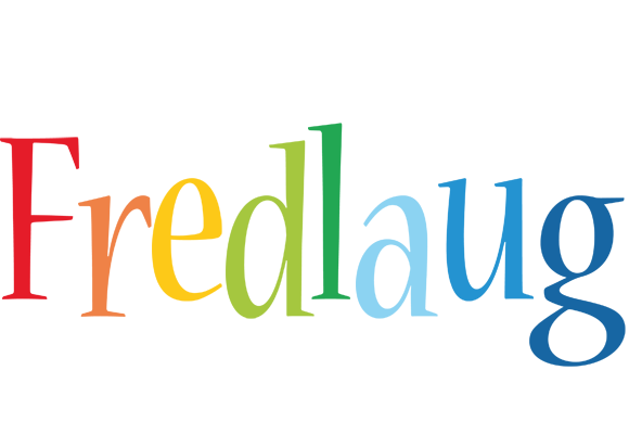 Fredlaug birthday logo