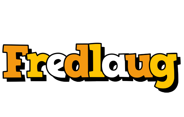 Fredlaug cartoon logo