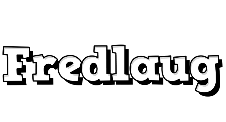 Fredlaug snowing logo
