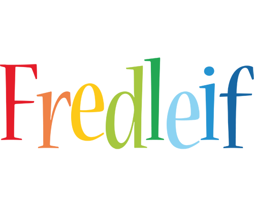 Fredleif birthday logo