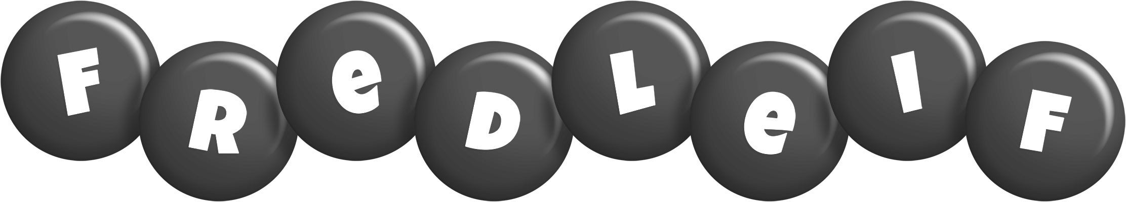 Fredleif candy-black logo