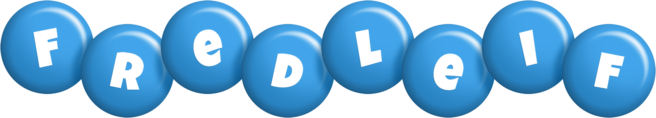 Fredleif candy-blue logo