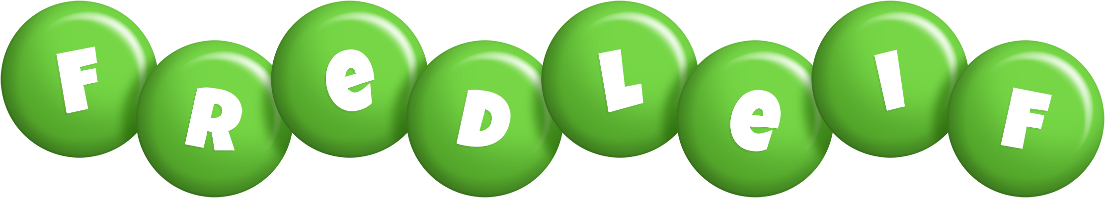 Fredleif candy-green logo