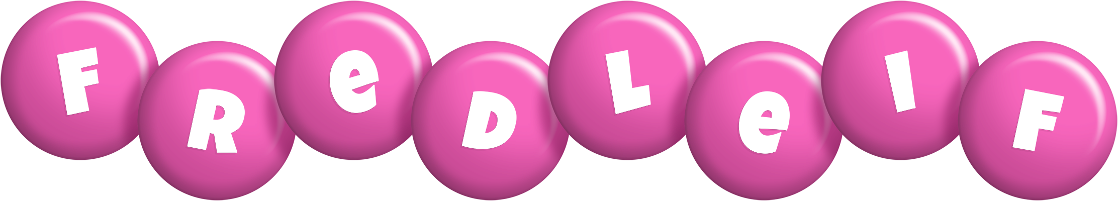 Fredleif candy-pink logo