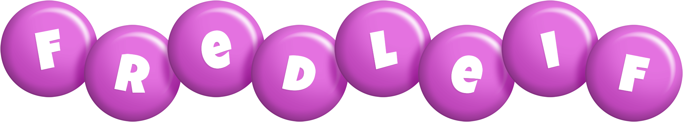Fredleif candy-purple logo