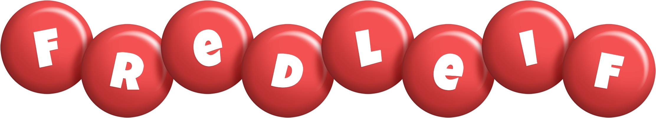 Fredleif candy-red logo