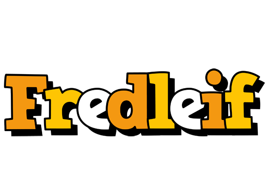 Fredleif cartoon logo