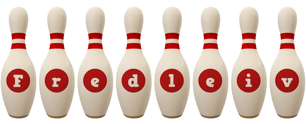 Fredleiv bowling-pin logo