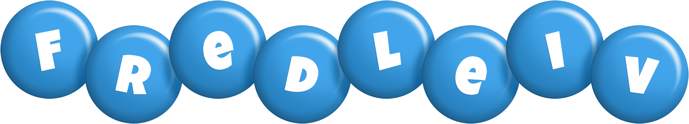 Fredleiv candy-blue logo
